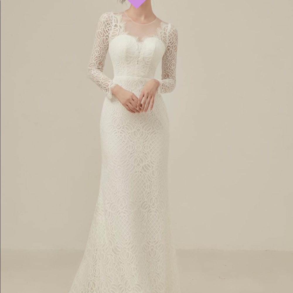 Soft Lace Mermaid Wedding Dress